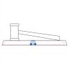 CRY047 - 13 7/8" x 4 1/4" Crystal Gavel on Black Base Thumbnail