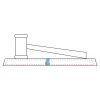 CRY047 - 13 7/8" x 4 1/4" Crystal Gavel on Black Base Thumbnail