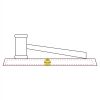 CRY047 - 13 7/8" x 4 1/4" Crystal Gavel on Black Base Thumbnail