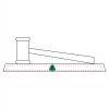CRY047 - 13 7/8" x 4 1/4" Crystal Gavel on Black Base Thumbnail