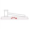 CRY047 - 13 7/8" x 4 1/4" Crystal Gavel on Black Base Thumbnail
