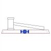 CRY047 - 13 7/8" x 4 1/4" Crystal Gavel on Black Base Thumbnail