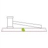 CRY047 - 13 7/8" x 4 1/4" Crystal Gavel on Black Base Thumbnail