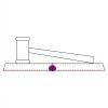 CRY047 - 13 7/8" x 4 1/4" Crystal Gavel on Black Base Thumbnail