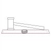 CRY047 - 13 7/8" x 4 1/4" Crystal Gavel on Black Base Thumbnail
