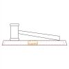 CRY047 - 13 7/8" x 4 1/4" Crystal Gavel on Black Base Thumbnail
