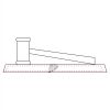 CRY047 - 13 7/8" x 4 1/4" Crystal Gavel on Black Base Thumbnail