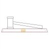 CRY047 - 13 7/8" x 4 1/4" Crystal Gavel on Black Base Thumbnail
