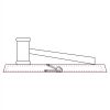 CRY047 - 13 7/8" x 4 1/4" Crystal Gavel on Black Base Thumbnail