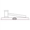 CRY047 - 13 7/8" x 4 1/4" Crystal Gavel on Black Base Thumbnail
