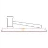 CRY047 - 13 7/8" x 4 1/4" Crystal Gavel on Black Base Thumbnail