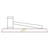 CRY047 - 13 7/8" x 4 1/4" Crystal Gavel on Black Base Thumbnail