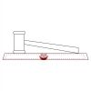 CRY047 - 13 7/8" x 4 1/4" Crystal Gavel on Black Base Thumbnail