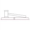 CRY047 - 13 7/8" x 4 1/4" Crystal Gavel on Black Base Thumbnail