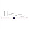 CRY047 - 13 7/8" x 4 1/4" Crystal Gavel on Black Base Thumbnail