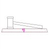 CRY047 - 13 7/8" x 4 1/4" Crystal Gavel on Black Base Thumbnail