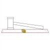 CRY047 - 13 7/8" x 4 1/4" Crystal Gavel on Black Base Thumbnail