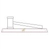 CRY047 - 13 7/8" x 4 1/4" Crystal Gavel on Black Base Thumbnail