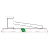 CRY047 - 13 7/8" x 4 1/4" Crystal Gavel on Black Base Thumbnail