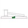 CRY047 - 13 7/8" x 4 1/4" Crystal Gavel on Black Base Thumbnail