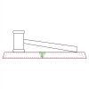CRY047 - 13 7/8" x 4 1/4" Crystal Gavel on Black Base Thumbnail