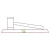 CRY047 - 13 7/8" x 4 1/4" Crystal Gavel on Black Base Thumbnail
