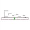 CRY047 - 13 7/8" x 4 1/4" Crystal Gavel on Black Base Thumbnail