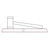 CRY047 - 13 7/8" x 4 1/4" Crystal Gavel on Black Base Thumbnail