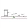 CRY047 - 13 7/8" x 4 1/4" Crystal Gavel on Black Base Thumbnail