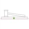 CRY047 - 13 7/8" x 4 1/4" Crystal Gavel on Black Base Thumbnail