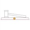 CRY047 - 13 7/8" x 4 1/4" Crystal Gavel on Black Base Thumbnail