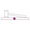 CRY047 - 13 7/8" x 4 1/4" Crystal Gavel on Black Base Thumbnail