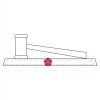 CRY047 - 13 7/8" x 4 1/4" Crystal Gavel on Black Base Thumbnail