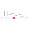 CRY047 - 13 7/8" x 4 1/4" Crystal Gavel on Black Base Thumbnail