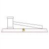 CRY047 - 13 7/8" x 4 1/4" Crystal Gavel on Black Base Thumbnail