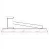 CRY047 - 13 7/8" x 4 1/4" Crystal Gavel on Black Base Thumbnail