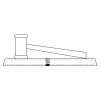 CRY047 - 13 7/8" x 4 1/4" Crystal Gavel on Black Base Thumbnail