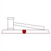 CRY047 - 13 7/8" x 4 1/4" Crystal Gavel on Black Base Thumbnail