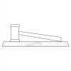 CRY047 - 13 7/8" x 4 1/4" Crystal Gavel on Black Base Thumbnail