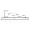 CRY047 - 13 7/8" x 4 1/4" Crystal Gavel on Black Base Thumbnail
