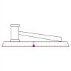 CRY047 - 13 7/8" x 4 1/4" Crystal Gavel on Black Base Thumbnail