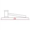 CRY047 - 13 7/8" x 4 1/4" Crystal Gavel on Black Base Thumbnail