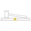 CRY047 - 13 7/8" x 4 1/4" Crystal Gavel on Black Base Thumbnail