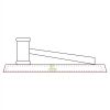 CRY047 - 13 7/8" x 4 1/4" Crystal Gavel on Black Base Thumbnail