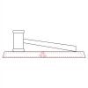 CRY047 - 13 7/8" x 4 1/4" Crystal Gavel on Black Base Thumbnail