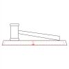 CRY047 - 13 7/8" x 4 1/4" Crystal Gavel on Black Base Thumbnail