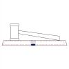 CRY047 - 13 7/8" x 4 1/4" Crystal Gavel on Black Base Thumbnail