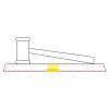 CRY047 - 13 7/8" x 4 1/4" Crystal Gavel on Black Base Thumbnail