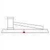 CRY047 - 13 7/8" x 4 1/4" Crystal Gavel on Black Base Thumbnail