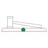 CRY047 - 13 7/8" x 4 1/4" Crystal Gavel on Black Base Thumbnail